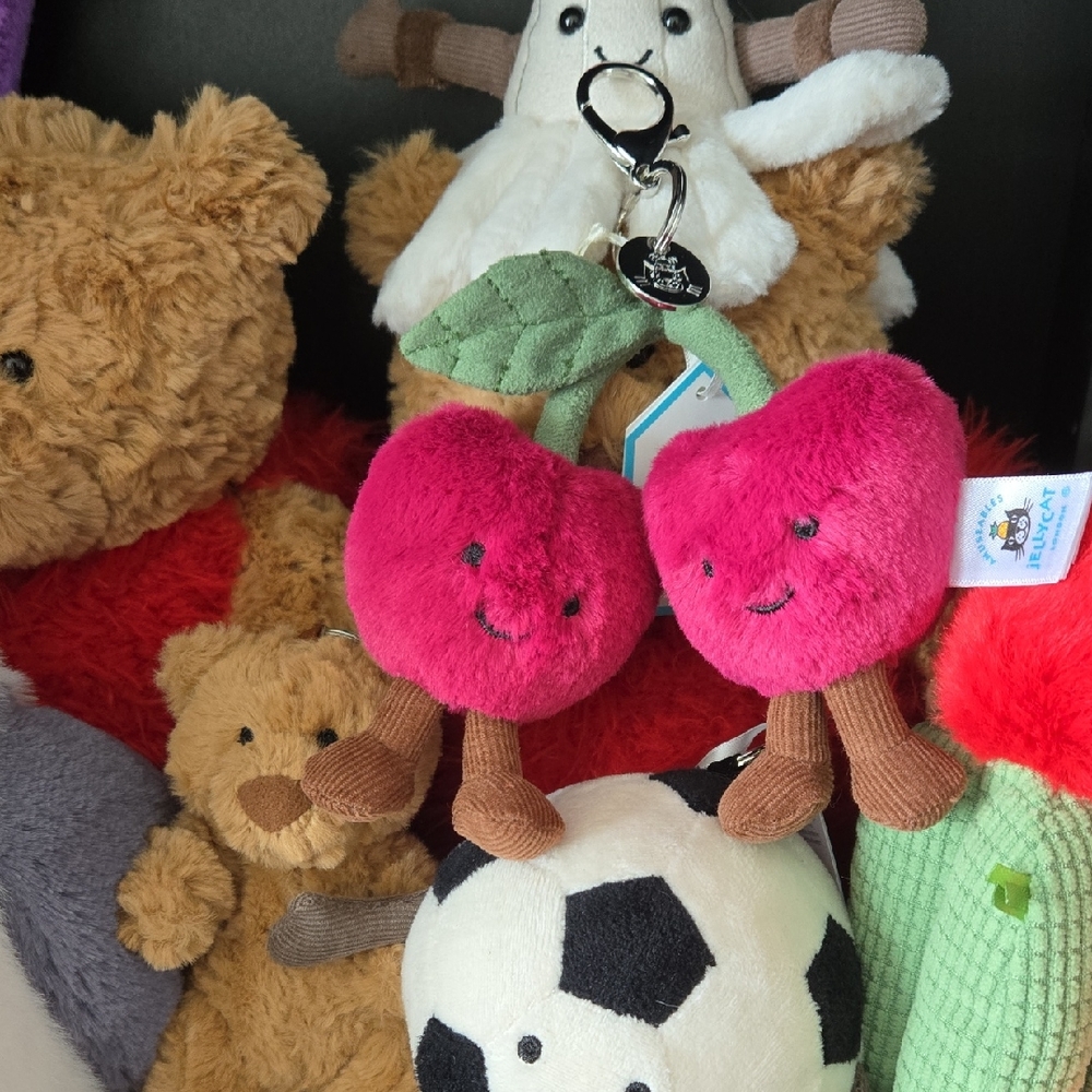 Jellycat Amuseables Cherries Bag Charm